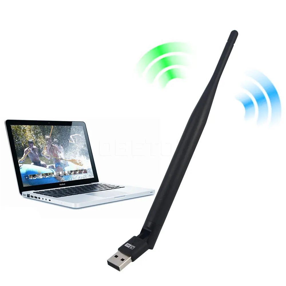 2016 New Arrive 2.4GHz 5GHz Dual Band 433Mbps WiFi USB Wireless Adapter Antenna 802.11ac