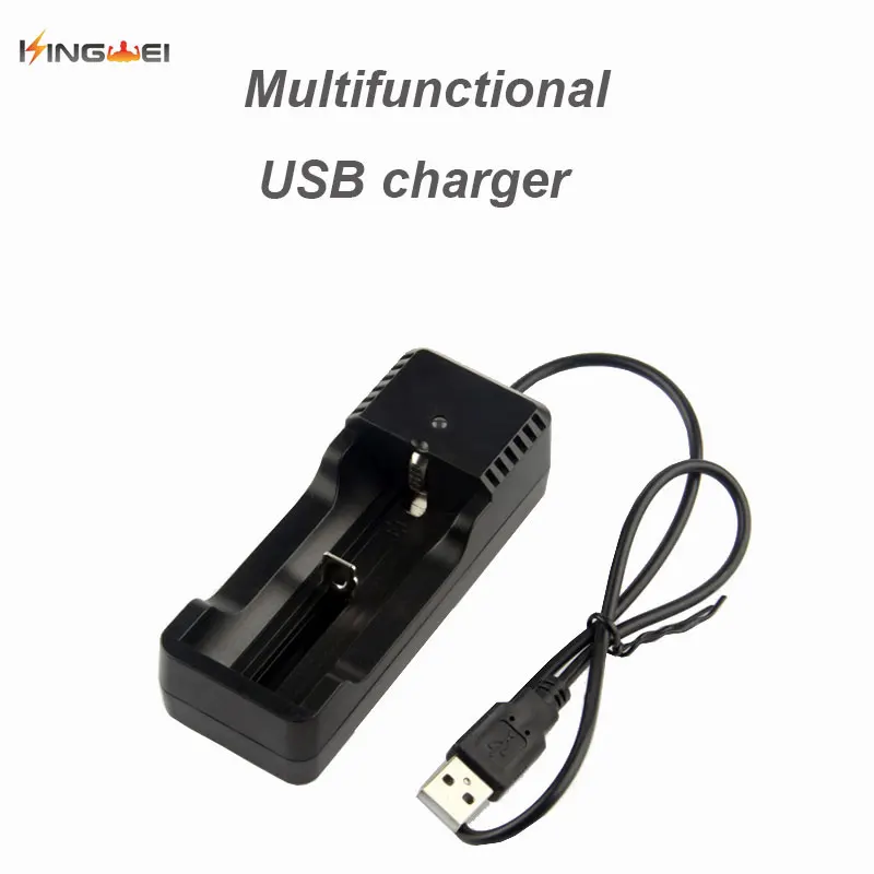 1 шт. KingWei NK-203 USB одно зарядное устройство для 18650 18350 16340 14500 3 7 V литий-ионный