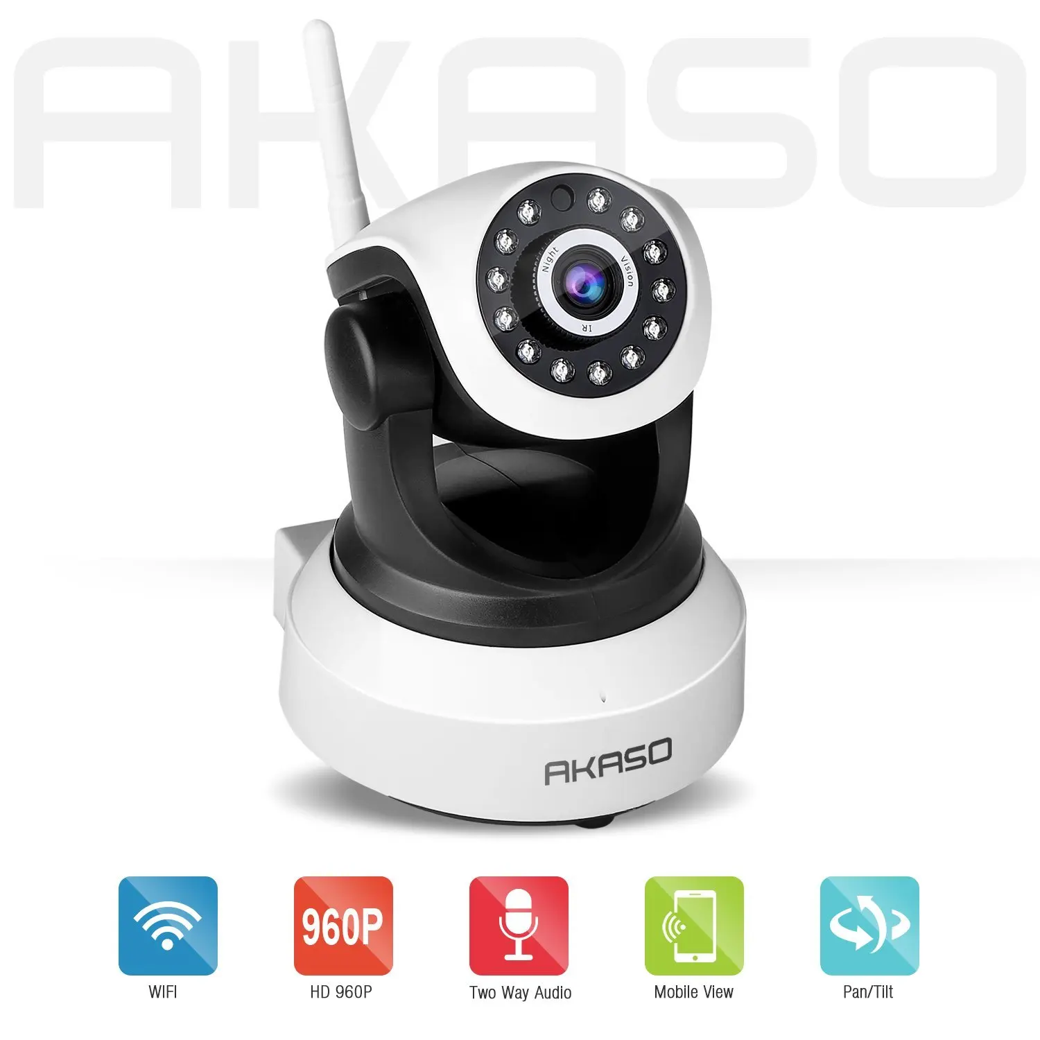 AKASO IP13M 903 High Quality HD Wireless Camera 1080P Home Night Vision Security Camera P2P 2