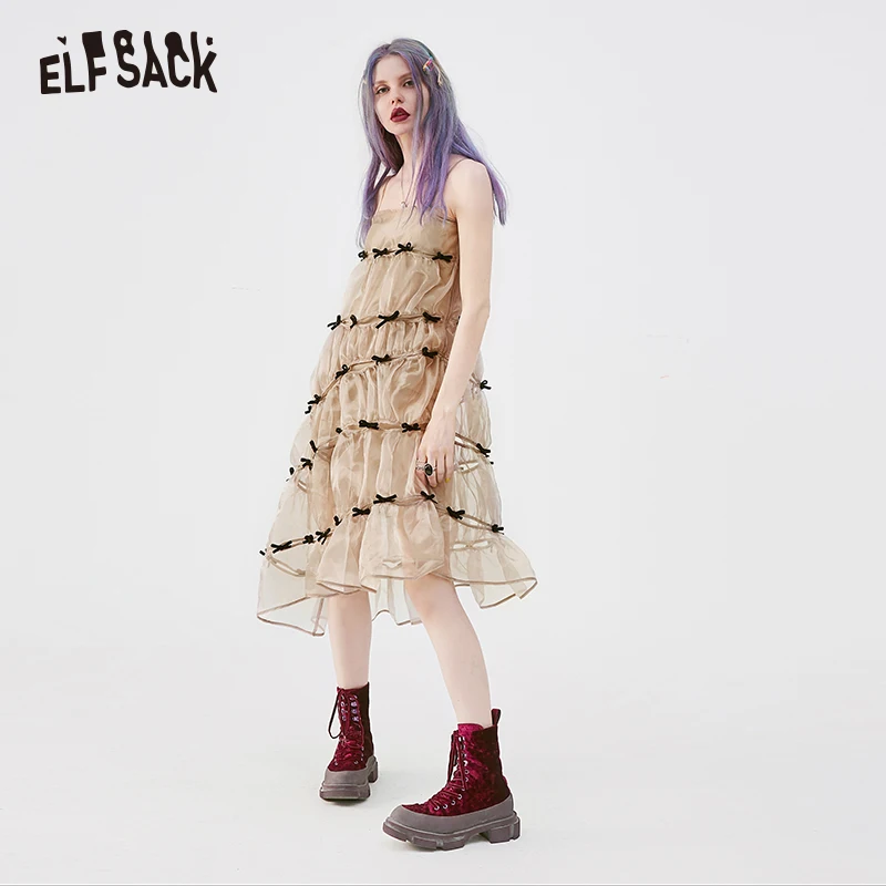 Женское вечернее платье ELFSACK белое элегантное асимметричное с открытыми плечами