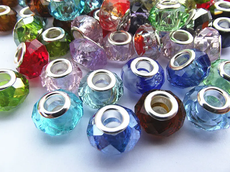 Big Hole Glass Beads (10)