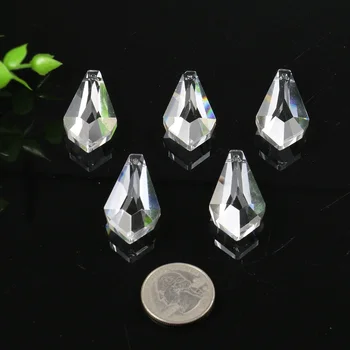 

5Pc Arrow Cut Glass Chandelier Crystal Clear Hanging Drop Faceted Prism Suncatcher Window Decor 38MM Spacer