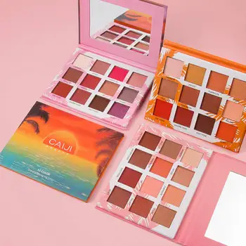 

12 Color Sunset Matte Shimmer Metallic Eye Shadow Palette Waterproof Long-lasting For party Wedding makeup cosmetic