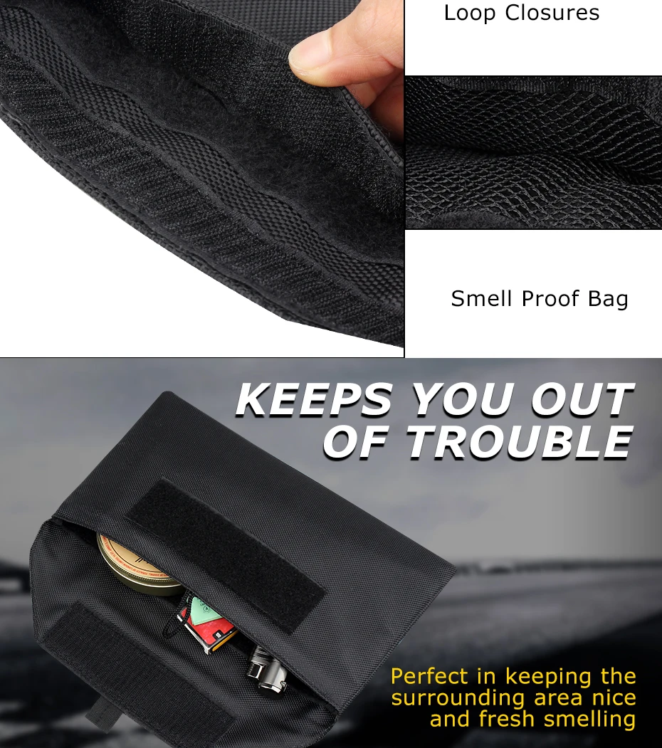 Smell proof weed bag