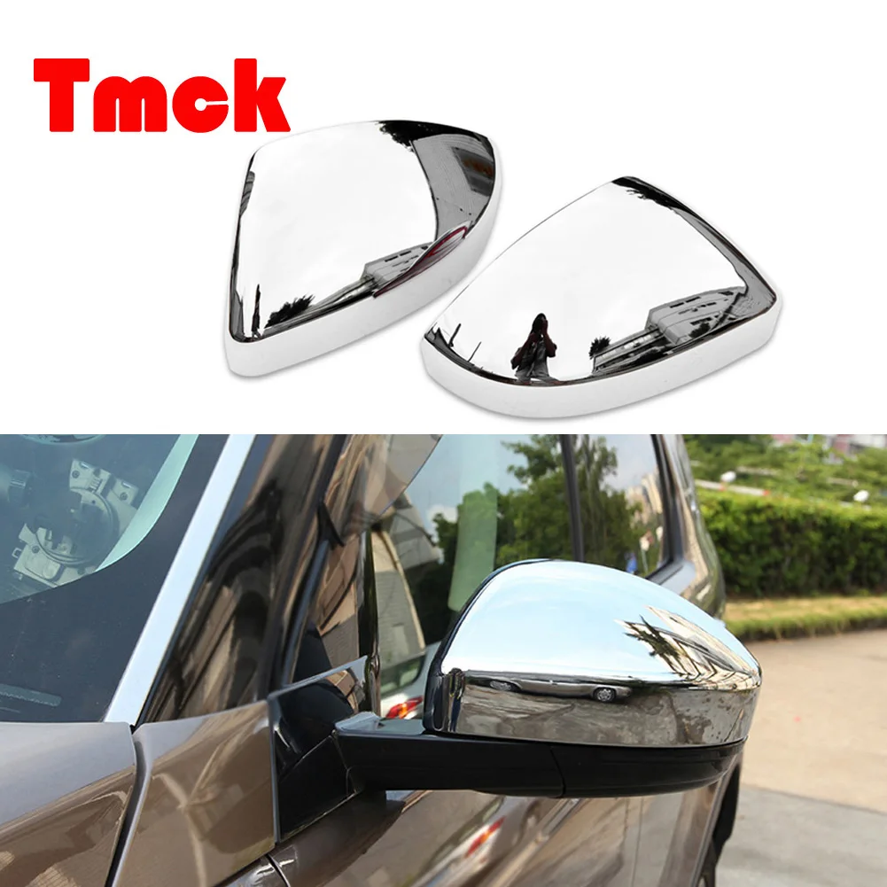 

Bright Silver Car Rearview Mirror Cover Caps Trim for Land Rover Discovery Sport Range Rover Evoque Velar for Jaguar F-Pace X761