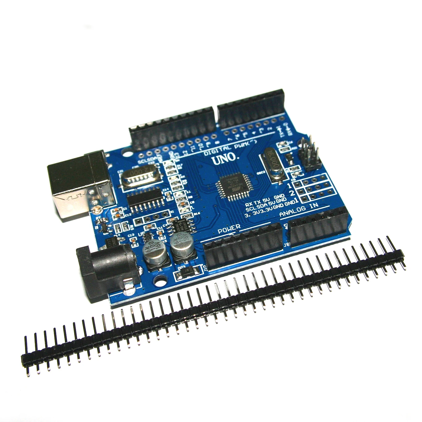 

One set high quality WEIYU UNO R3 CH340G+MEGA328P Chip 16Mhz For Arduino DIY KIT UNO R3