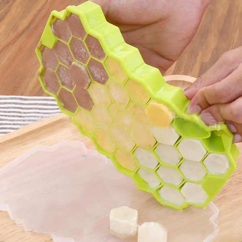 37 Ice Cream Tools Ice Cubes Honeycomb Ice Cream Maker Form DIY Pops Mould Popsicle Molds Yogurt Ice Box Fridge Treats Freezer