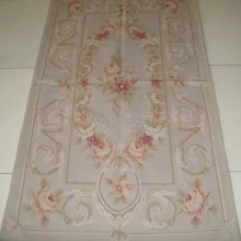 3'x5' Aubusson плетеные коврики ковры ручной работы- Новая Зеландия шерсть 91X152 см