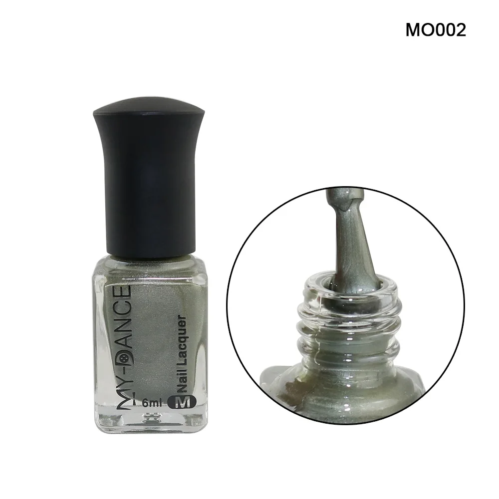 1 Bottle 6ML Nail Polish Metal Mirror Lacquer Long Lasting Gloss Nail