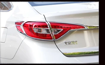 

Auto rear light cover, tail lamp trim for Hyundai Sonata 2015, abs chrome,auto accessories,car styling.4pcs