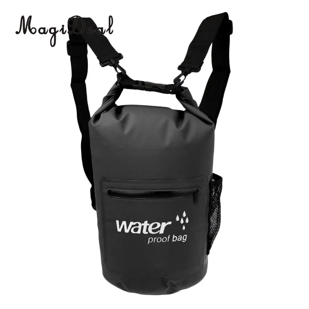 MagiDeal Marine Waterproof Dry Bag Swim Rafting Kayaking Sailing Canoe Backpack 10L  for Camping Fishing Boat Dinghy Accessories