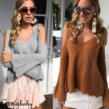

Women Autumn Winter Plush Sweater Tops Casual Long Sleeve Fluffy Pullover Shirt