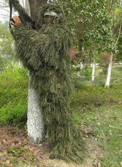 Камуфляжный охотничий костюм для Ghillie, секретная охотничья воздушная стрельба, одежда, снайперские костюмы, камуфляжная одежда с чехлом