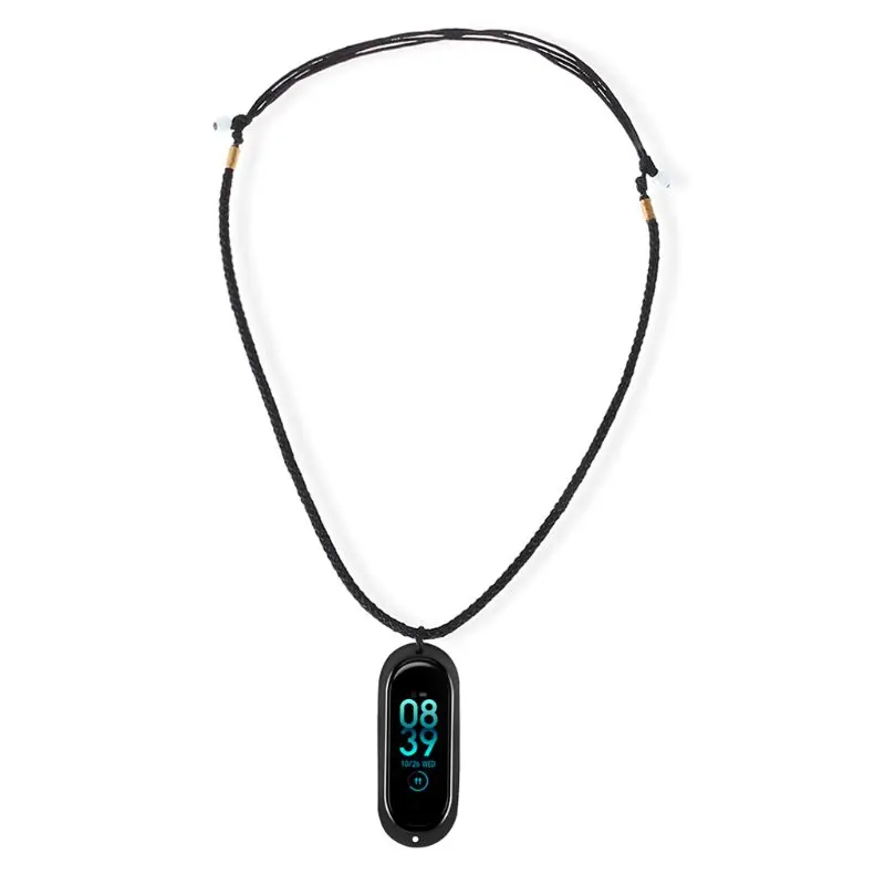 

Double Holes Silicone Case with DIY Necklace Lanyard Decoration for Xiaomi Mi Band 4/3 Pendant Protective Cover Accessories T3LB
