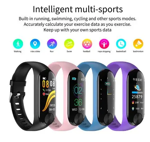

Y10 Smart Band Colorful Screen Fitness Activity Tracker Bluetooth Heart Rate Blood Pressure Smart Watch Call Alarm for mobile