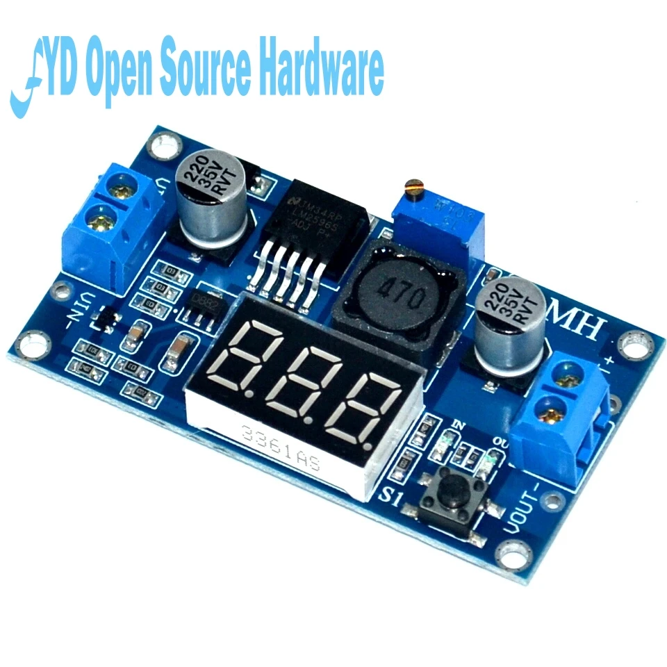 XL6009 DC DC adjustable boost module 5 32V liters 5 55V with digital ...