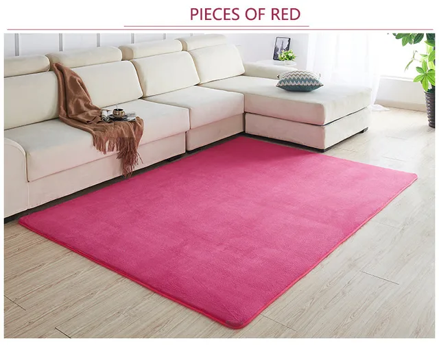160 x200 Short-haired coral velvet carpet living room floor mat