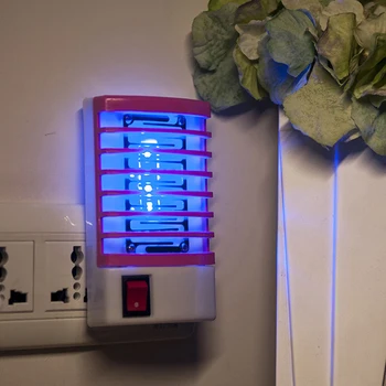 

2019 New Mosquito Killer Lamps LED Socket Electric Mosquito Fly Bug Insect Trap Killer Zapper Night Lamp Lights Lighting EU Plug