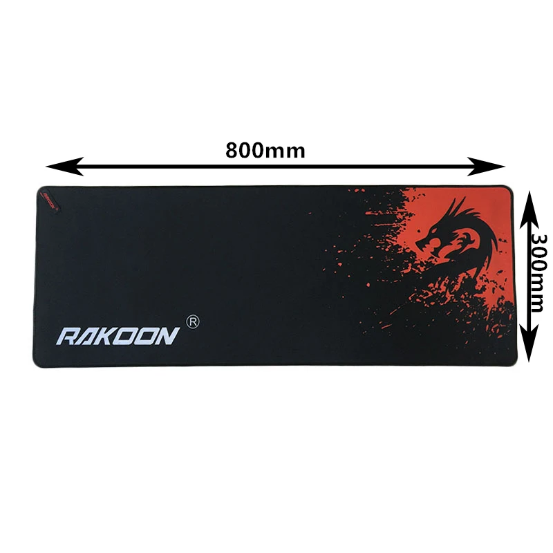 Большой игровой коврик для мыши RAKOON 300*800*2 мм скорость/управление блокировка