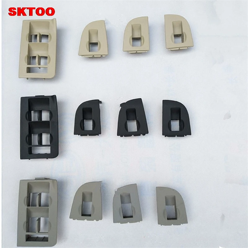 SKTOO 4PCS For Audi A4 A6 C5 lifter switch frame decorative frame mask frame gray
