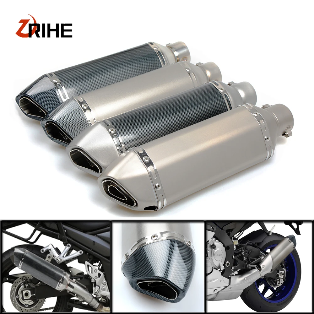 

High Quality 36-51 Motorcycle Exhaust Pipe Modified Muffler PipeFor Kawasaki zg1000 concours zrx1100 zrx1200 zx11 zx7r zx7rr