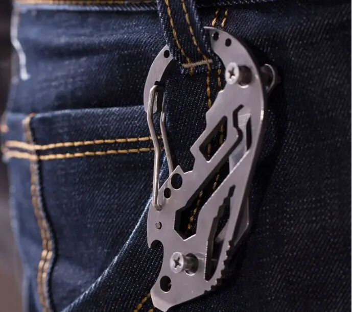 

CARABINER HOOK FOR Climbing Equipment KEY TOOL KEYCHAIN Survival