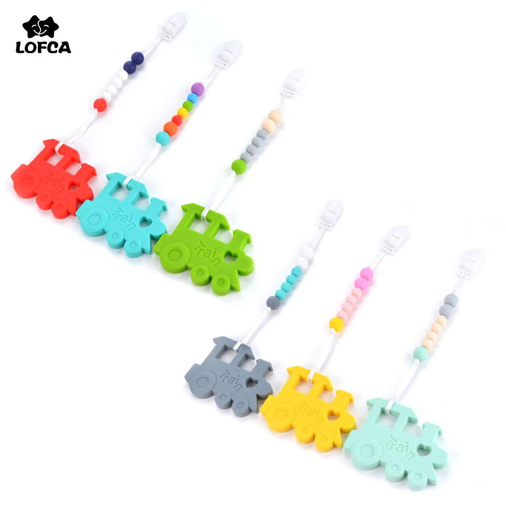 Silicone Train Teether Pendant Necklace Short Chain Carrier Baby Food Grade Silicone Jewelry Pacifier Clip Holder Accessory Silicone Train Teether Pendant Necklace Short Chain Carrier Baby Food Grade Silicone Jewelry Pacifier Clip Holder Accessory