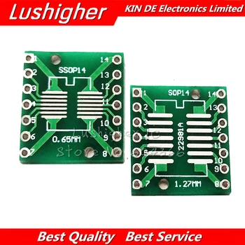 

10PCS TSSOP14 SSOP14 SOP14 To DIP14 Transfer Board DIP Pin Board Pitch Adapter