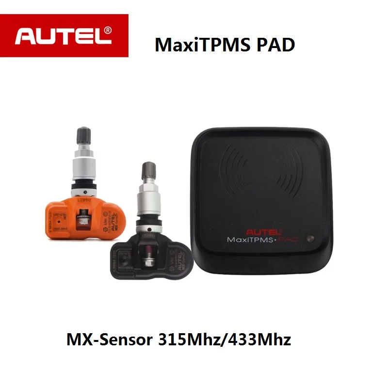 Autel MX-Sensor 315MHZ 433MHZ 2 in 1 TPMS Sensor Program Maxi TPMS Pad Clamp-In Cloneable OE-Level Tire Pressure Tyre Sensor 