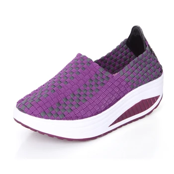 

SSALENA Swing shoes female nurse shoes summer breathable platform thick bottom women shoes A396