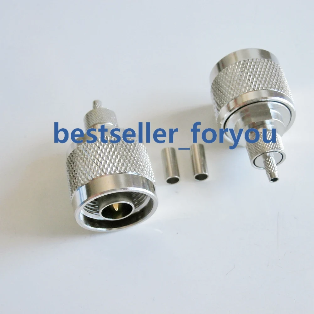 N Мужской обжимной RF Coxial разъем прямой для RG316 RG174 LMR100 коаксиальный кабель Быстрая