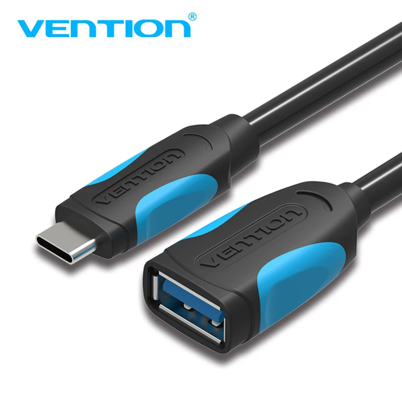 Vention USB C к USB OTG Кабель-адаптер для Xiaomi 5 Nexus 5X6 P usb type C OTG кабель для Huawei P9 Plus samsung usb type-c OTG - Цвет: 0.25M