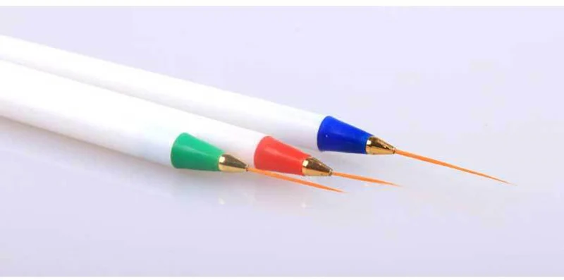 Nu-тати 3 шт./лот внешней торговли ручки дизайн ногтей 3 стиль пластиковые кабель ручка живопись ручки super fine кисть