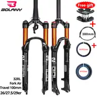 Bolany Magnesium Legering MTB Fiets Vork Supension Lucht 26/27. 5/29er Inch Mountainbike 32 RL100mm Vork Voor EEN Fiets Accessoires
