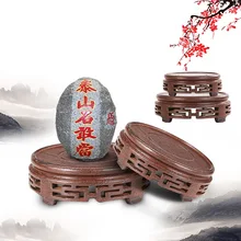 Wenge Fret резная база дерево ремесло аксессуары для дома платформа основание камень горшках раковина полка