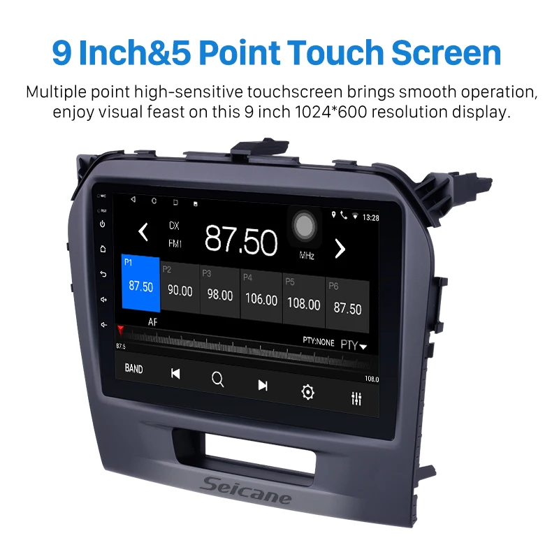 Flash Deal Seicane Android 7.1/8.1 9" Car Radio For 2015 2016 SUZUKI VITARAGPS 2Din GPS Multimedia Player Support 3G/Wifi Bluetooth 2