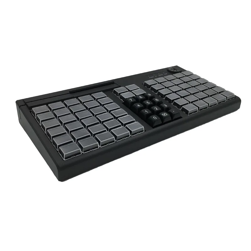 KB76 76 teclas POS Teclado programable con MSR USB opcional/PS2 rico Interfaces para la elección