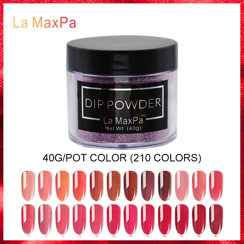 

40 gram/Jar Dipping Powder Without Lamp Cure Nails Dip Powder Summer Gel Nail Color Powder Natural Dry (Color K091-K120)