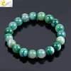 CSJA-pulsera de ágata ónix con gema Natural, Mala, Yoga, meditación, curación, energía, joyería F114 ► Foto 1/6