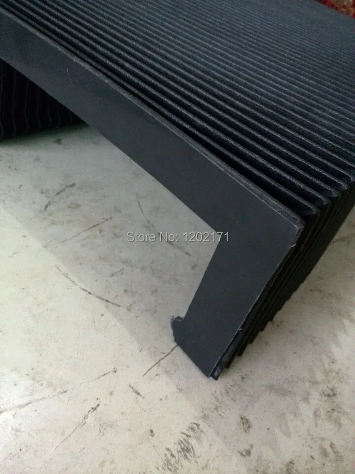 

Guide way telescopic shield width 200 mm x height 80mm Lmax1250mm protective bellows cover for cnc machines