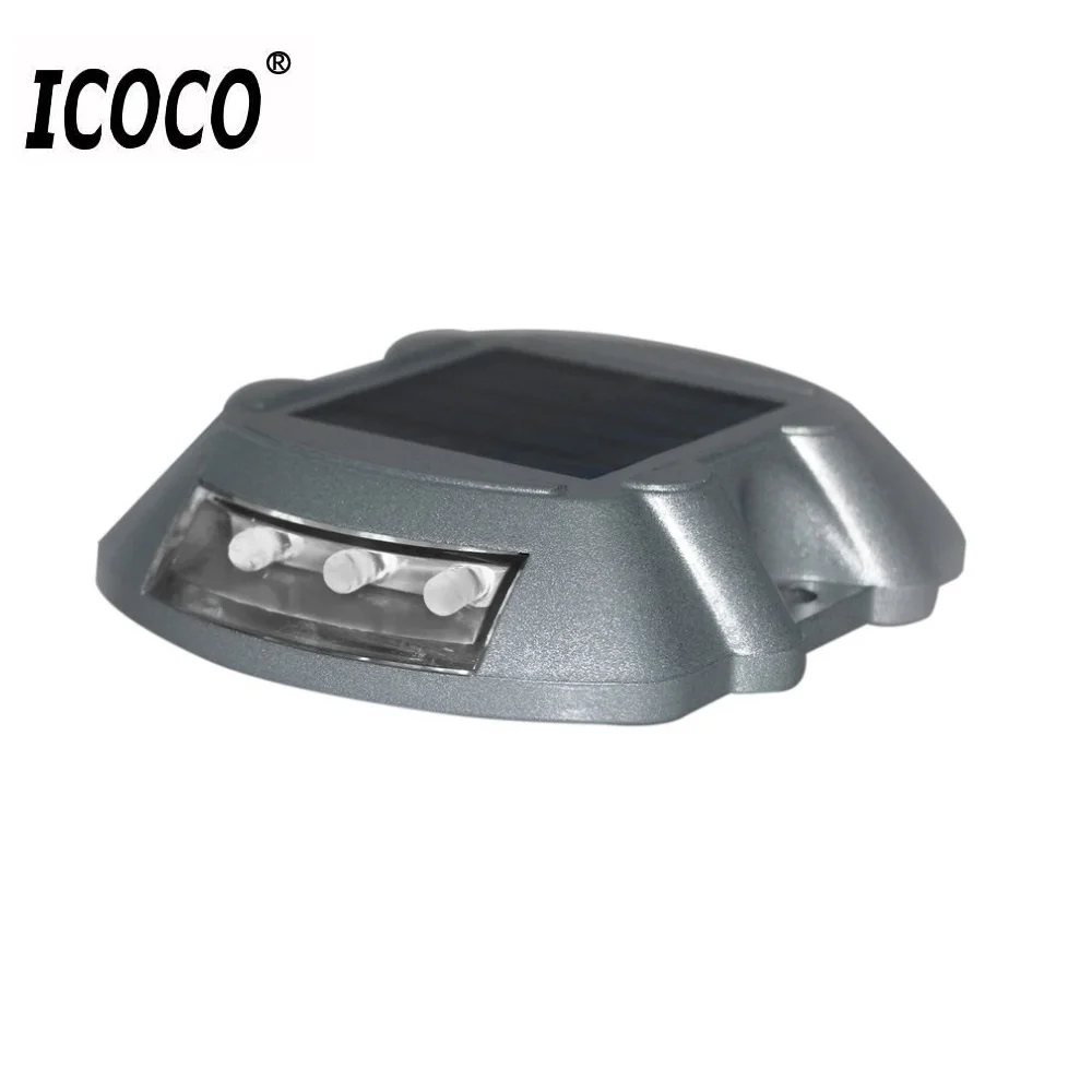 Goede 4 kleuren Waterdichte Zonne energie Weg Stud Spuitgieten Aluminium Verkeer Signaal Licht LED Light Solar Drive Lamp Outdoor solar Lamp