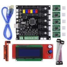 Новый 3d-принтер МЕЛЬЦИ Материнская Плата Reprap МЕЛЬЦИ МКС Контроллер Материнской Платы + 2004LCD Доска Для Prusa I3 Принтер Heatbed 3D0338