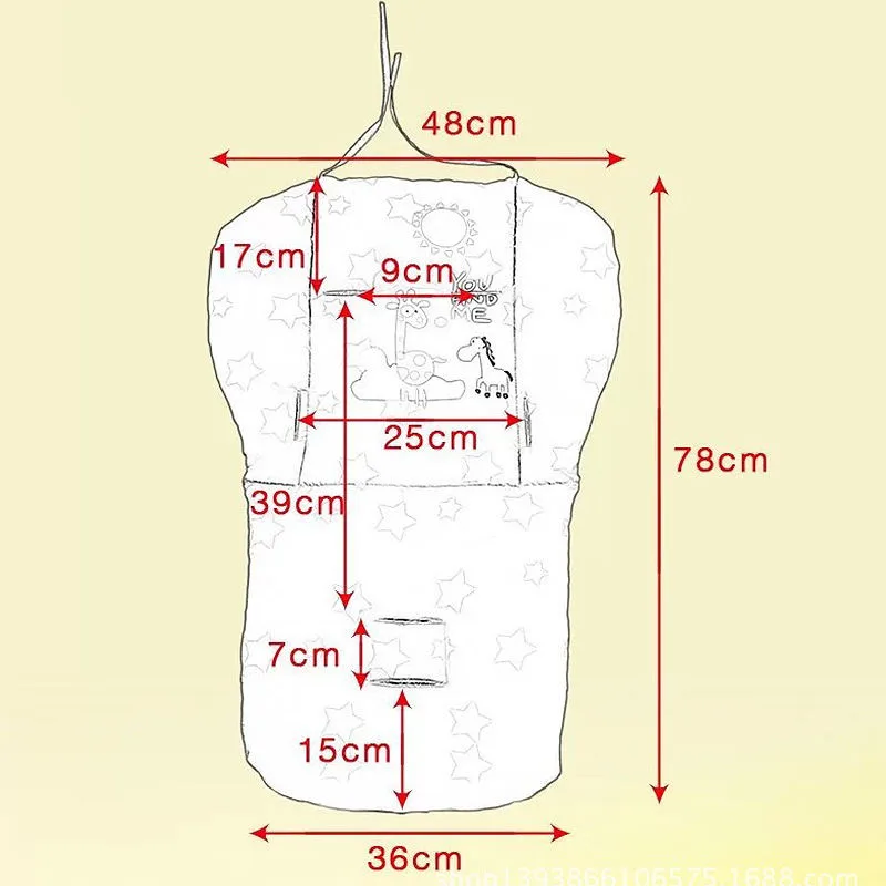 Newboen/коврик для детской коляски с подушкой, коврик для автомобильного сиденья с жирафом, хлопок, теплый толстый чехол для тележки, коврики
