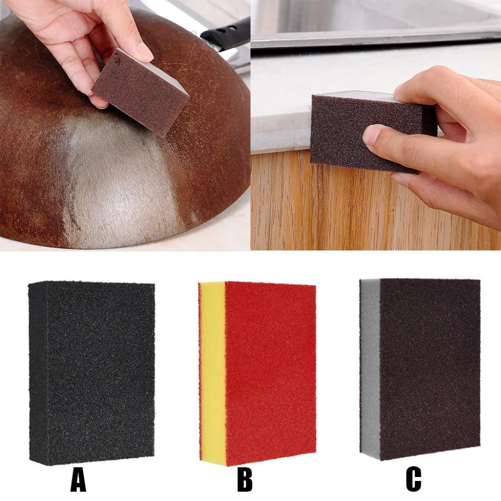 

Kitchen Nano Emery Magic Clean Rub Pot Rust Focal Stains Sponge Removing Kit