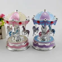 Carousel Music Box Child Baby Game Home Decor Carousel horse Melody For Elise Music Box Christmas Wedding Birthday Gift