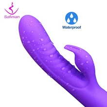 G Spot Dildo Rabbit Vibrator for Women Dual Vibration Silicone Female Vagina Clitoris Massager Sex Toys for Women/Adults