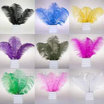 

Wholesale 100PCS/LOT 14-16inch/35-40cm Quality Natural Multicolor OSTRICH FEATHERS freeshipping