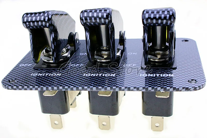 BLUE LED Toggle Racing Switch with Military Cover//Guard