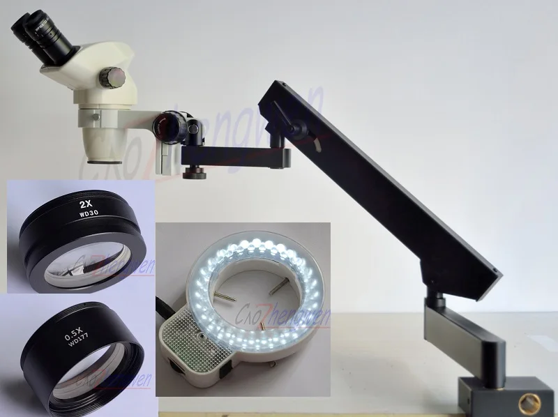 FYSCOPE 3.35X 90X стерео фото + Шарнирная подставка с зажимом 56 шт.