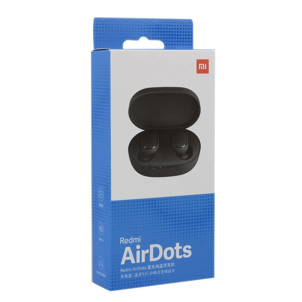 Redmi Airdots СПЦ Bluetooth наушники стерео бас 5 0 Eeadphones с микрофоном Handsfree AI